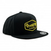 Кепка BroStuff snapbag black liquid logo black gold