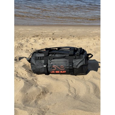 Влагозащищенная сумка-рюкзак BroStuff travel black orange 30l Влагозащищенная сумка-рюкзак BroStuff travel black orange 30l