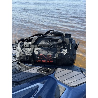 Влагозащищенная сумка-рюкзак BroStuff travel black orange 30l Влагозащищенная сумка-рюкзак BroStuff travel black orange 30l