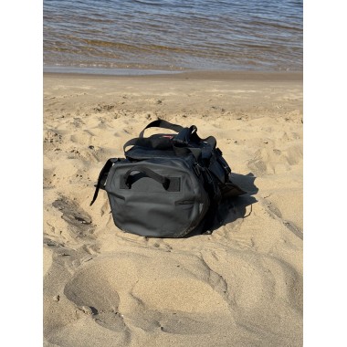 Влагозащищенная сумка-рюкзак BroStuff travel black orange 30l Влагозащищенная сумка-рюкзак BroStuff travel black orange 30l