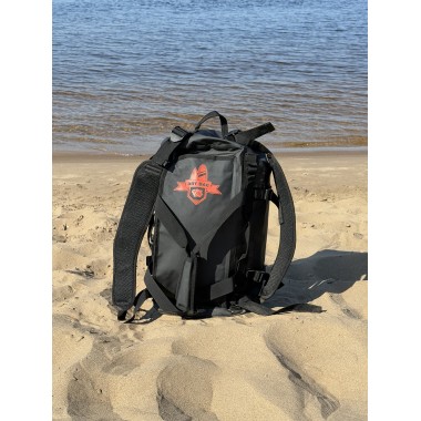 Влагозащищенная сумка-рюкзак BroStuff travel black orange 30l Влагозащищенная сумка-рюкзак BroStuff travel black orange 30l