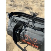Влагозащищенная сумка-рюкзак BroStuff travel black orange 30l