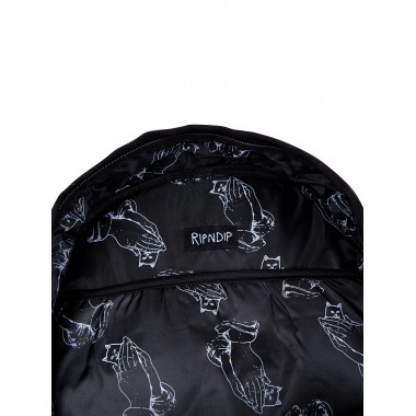 Рюкзак Ripndip lord nermal velcro hands black Рюкзак Ripndip lord nermal velcro hands black