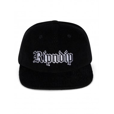 Кепка Ripndip lord savior nerm corduroy strackback Black Кепка Ripndip lord savior nerm corduroy strackback Black