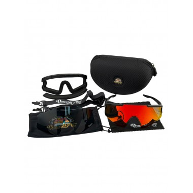 Солнечные очки BroStuff lineup matt black red/hd high contrast polarized Солнечные очки BroStuff lineup matt black red/hd high contrast polarized