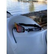 Солнечные очки BroStuff lineup matt black red/hd high contrast polarized