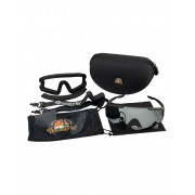 Солнечные очки BroStuff lineup matt black silver/blue photochromic