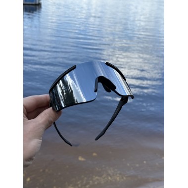 Солнечные очки BroStuff lineup matt black silver/blue photochromic Солнечные очки BroStuff lineup matt black silver/blue photochromic