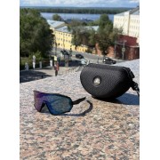 Солнечные очки BroStuff swell matt black/full revo green