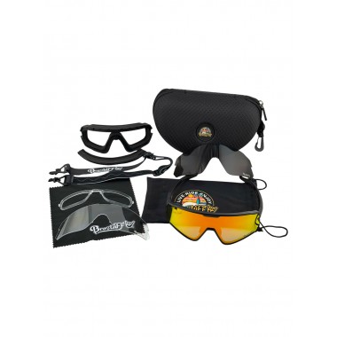 Солнечные очки BroStuff swell matt black red/black/clear Солнечные очки BroStuff swell matt black red/black/clear