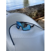Солнечные очки BroStuff swell matt black ice blue/hd high contrast polarized