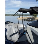 Солнечные очки плавающие BroStuff pipeline matt black/ice blue
