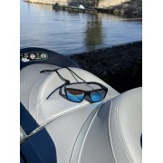 Солнечные очки плавающие BroStuff pipeline matt black/ice blue