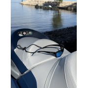 Солнечные очки плавающие BroStuff pipeline matt black/ice blue