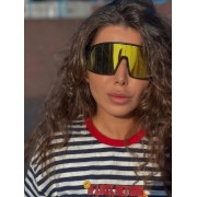 Солнечные очки BroStuff sunshine matt black/gold lens