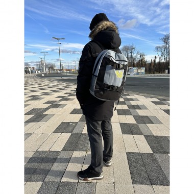 Рюкзак BroStuff urban sk8 steel grey black 25l Рюкзак BroStuff urban sk8 steel grey black 25l