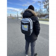 Рюкзак BroStuff urban sk8 steel grey black 25l