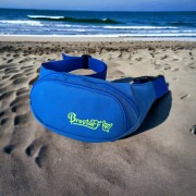 Сумка поясная BroStuff mid blue neon yellow