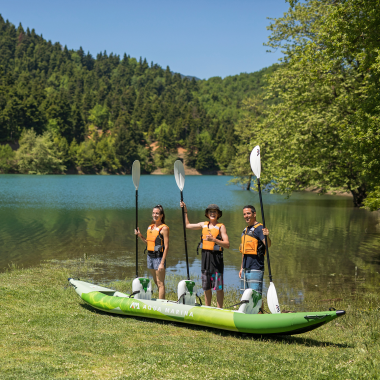 Каяк надувной трехместный с веслами Aqua Marina betta-475 (475х80) Каяк надувной трехместный с веслами Aqua Marina betta-475 (475х80)