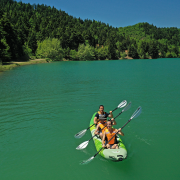 Каяк надувной трехместный с веслами Aqua Marina betta-475 (475х80)