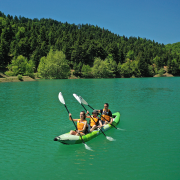 Каяк надувной трехместный с веслами Aqua Marina betta-475 (475х80)