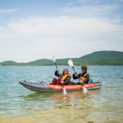 Каяк надувной двухместный с веслами Aqua Marina memba-390 (390x90)