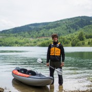 Каяк надувной двухместный с веслами Aqua Marina memba-390 (390x90)