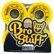 Колеса для лонгборда BroStuff yellow 70x50мм 78a