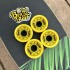 Колеса для лонгборда BroStuff yellow 70x50мм 78a Колеса для лонгборда BroStuff yellow 70x50мм 78a