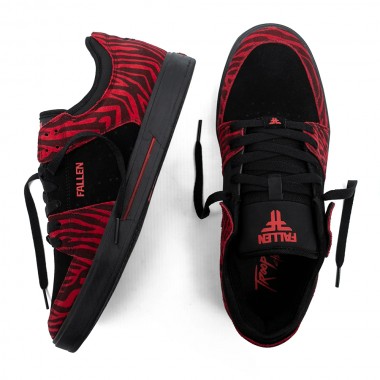 Кеды Fallen trooper black/red/zebra chris cole Кеды Fallen trooper black/red/zebra chris cole