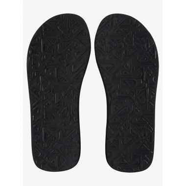 Шлепанцы Quiksilver molokai black white black Шлепанцы Quiksilver molokai black white black