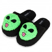 Тапочки Ripndip lord alien plush face house slippers black