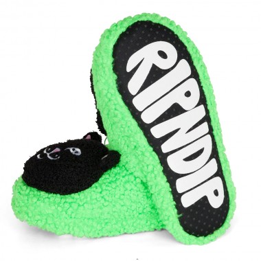 Тапочки Ripndip lord jermal plush face house slippers green Тапочки Ripndip lord jermal plush face house slippers green