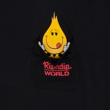 Футболка Ripndip f-u flameboy pocket vintage black Футболка Ripndip f-u flameboy pocket vintage black