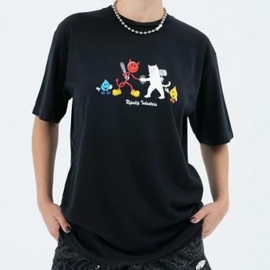 Футболка Ripndip nerm vs devilman vintage black Футболка Ripndip nerm vs devilman vintage black