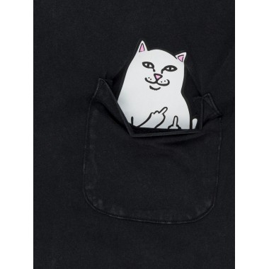 Футболка Ripndip lord nermal pocket black mineral wash Футболка Ripndip lord nermal pocket black mineral wash