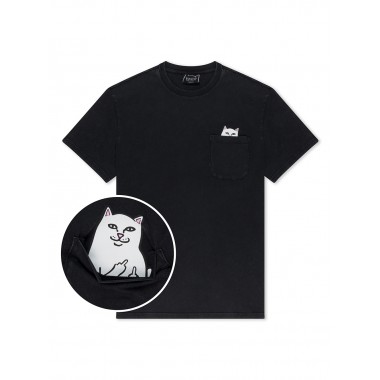 Футболка Ripndip lord nermal pocket black mineral wash Футболка Ripndip lord nermal pocket black mineral wash