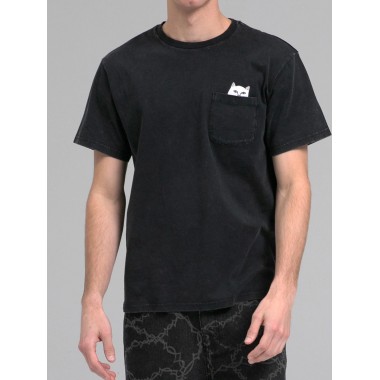Футболка Ripndip lord nermal pocket black mineral wash Футболка Ripndip lord nermal pocket black mineral wash
