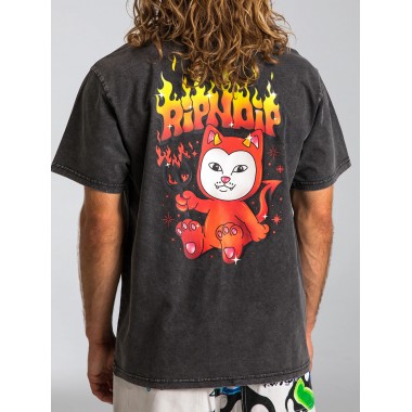 Футболка Ripndip scary cute black wash Футболка Ripndip scary cute black wash