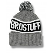 Шапка BroStuff powder pom pom grey