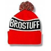 Шапка BroStuff powder pom pom red