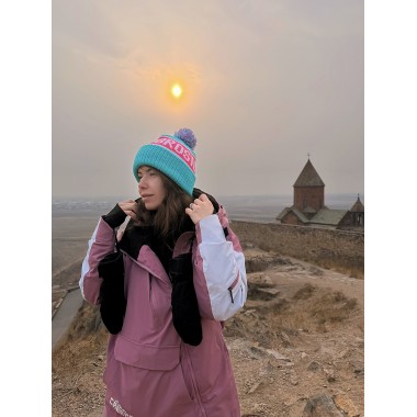 Шапка BroStuff powder pom pom teal Шапка BroStuff powder pom pom teal