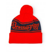 Шапка BroStuff freeride pom pom red blue