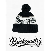 Шапка BroStuff backcountry pom pom black