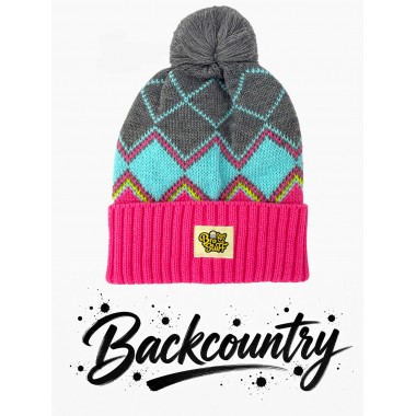 Шапка BroStuff backcountry pom pom pink Шапка BroStuff backcountry pom pom pink