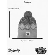 Шапка BroStuff backcountry pom pom pink