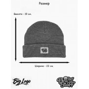 Шапка BroStuff big logo beige