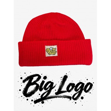 Шапка BroStuff big logo red Шапка BroStuff big logo red