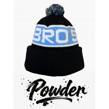 Шапка BroStuff powder pom pom black blue Шапка BroStuff powder pom pom black blue