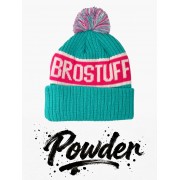 Шапка BroStuff powder pom pom teal